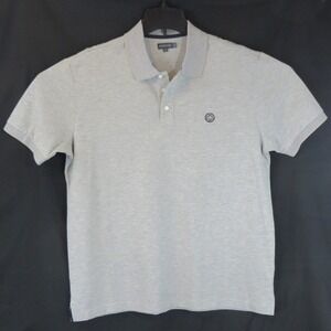 Bolvaint Paris The Aubreu Pique Polo Ocean Grey Mens Size XL Embroidered Logo